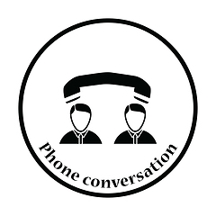 Image showing Icon of Telephone conversation