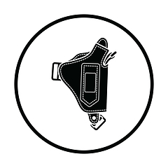 Image showing Police holster gun icon