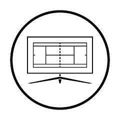Image showing Tennis TV translation icon