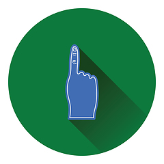 Image showing Fans foam finger icon