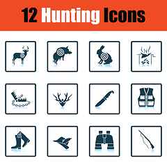 Image showing Hunting icon set