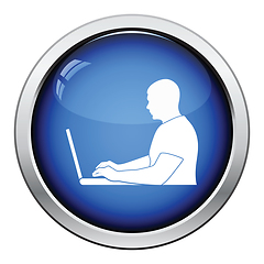 Image showing Writer at the work icon