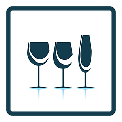 Image showing Glasses set icon