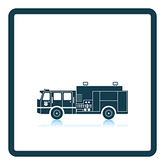 Image showing Fire service truck icon