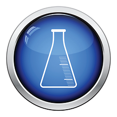 Image showing Icon of chemistry cone flask