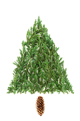 Image showing Abstract Eco Friendly Christmas Tree 