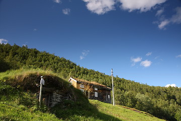 Image showing Grass roof house