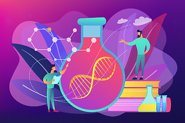 Image showing Gene therapy concept vector illustration.