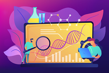 Image showing Biotechnology concept vector illustration.