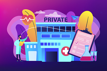 Image showing Private healthcare concept vector illustration.