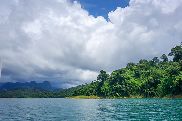 Image showing Cheow Lan Lake, Khao Sok National Park, Thailand