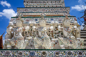Image showing Wat Arun temple, Bangkok, Thailand