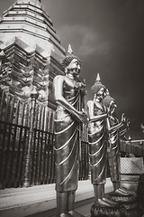 Image showing Golden buddha, Wat Doi Suthep, Chiang Mai, Thailand