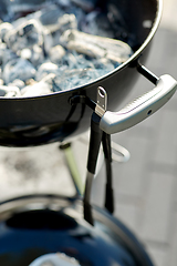 Image showing close up of charcoal smoldering in brazier