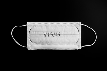 Image showing medical face mask for protection from virus