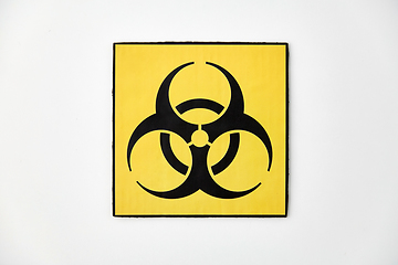 Image showing biohazard caution sign on white background