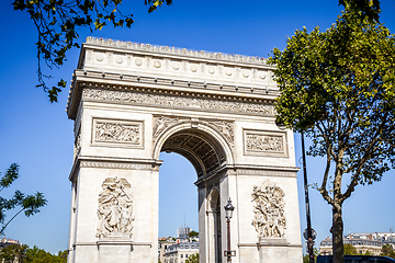 Image showing Arc de Triomphe, Paris, France