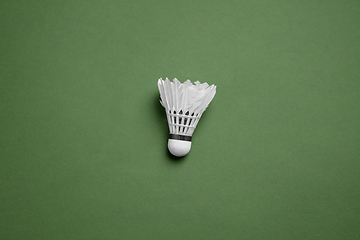 Image showing Sport equipment isolated on green studio background