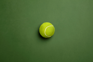 Image showing Sport equipment isolated on green studio background