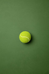 Image showing Sport equipment isolated on green studio background