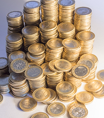 Image showing lots of euro coins