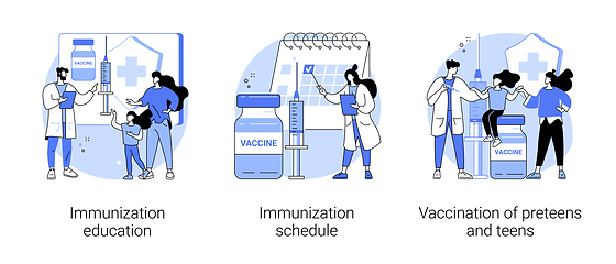 Image showing Public health program abstract concept vector illustrations.