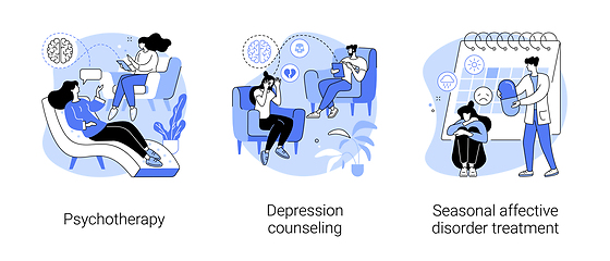 Image showing Mental health abstract concept vector illustrations.