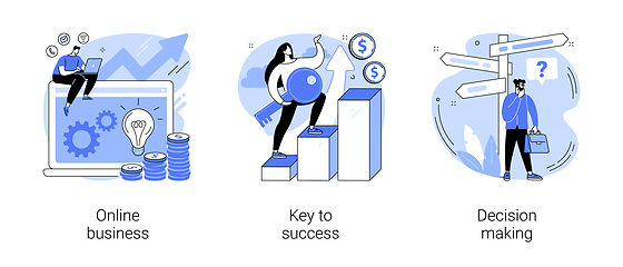 Image showing Business opportunity abstract concept vector illustrations.