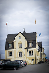 Image showing Brick Building in Harstad