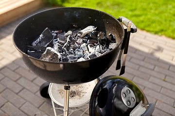 Image showing close up of charcoal smoldering in brazier