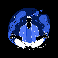 Image showing Mindfulness abstract concept vector illustration.