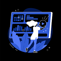 Image showing Media planning abstract concept vector illustration.