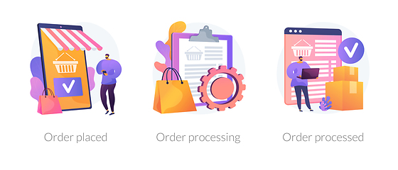 Image showing Order status vector concept metaphors
