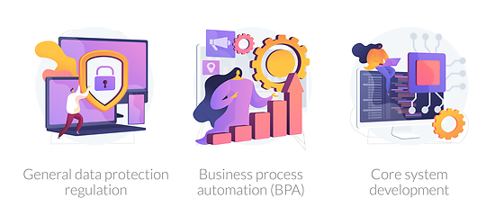 Image showing Information management vector concept metaphors