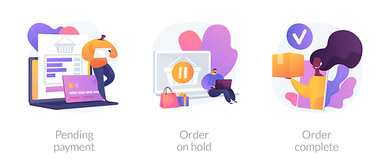 Image showing Onine shopping details vector concept metaphors