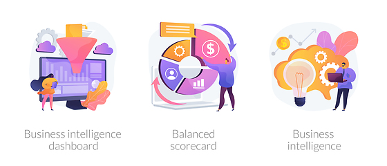 Image showing Performance metrics vector concept metaphors