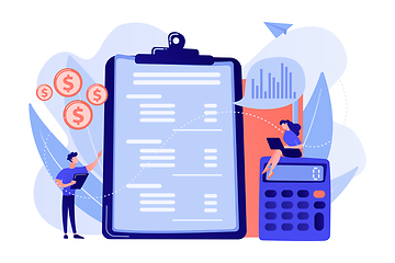 Image showing Income statement concept vector illustration.