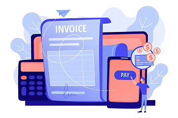 Image showing Payment terms concept vector illustration