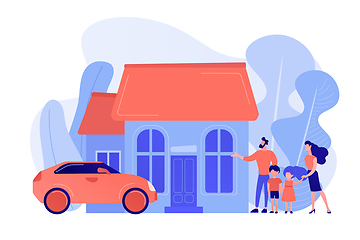 Image showing Family house concept vector illustration.