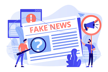 Image showing Fake news concept vector illustration