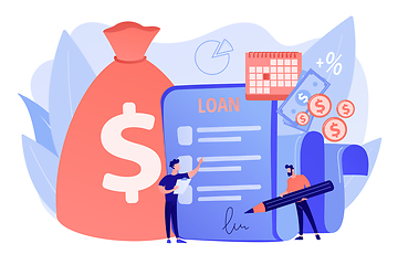 Image showing Loan disbursement concept vector illustration