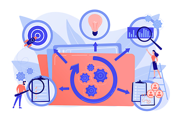 Image showing Project life cycle vector illustration