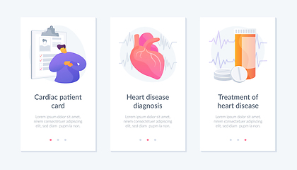 Image showing Cardiology webpage template.