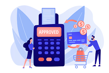 Image showing Payment processing concept vector illustration