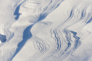 Image showing Deep snowdrifts