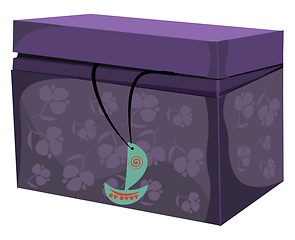 Image showing A large jewelry box vector or color illustration
