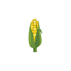 Image showing Tasty Corn vector or color illustration