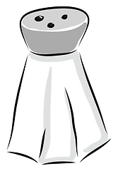 Image showing Salt shaker illustration vector on white background 