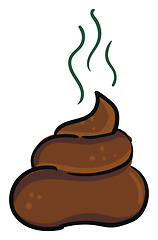 Image showing Smelly turd vector or color illustration