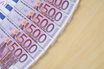 Image showing Euro banknotes